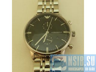   Emporio Armani AR0389 Classic Steel Chronograph 